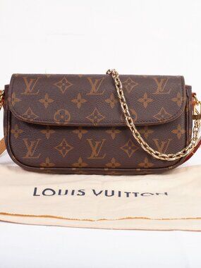 Authentic Louis Vuitton Monogram Ivy Wallet On Chain Crossbody Bag